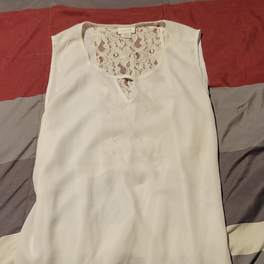 White dress tank top